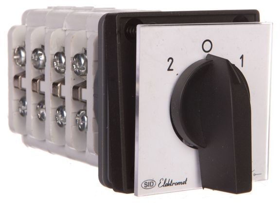 Elektromet Spółdzielnia Inwalidów Łącznik krzywkowy 2-0-1 4P 25A IP65 Łuk 25-72Na 922594