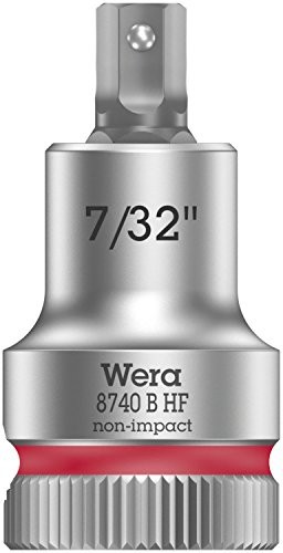 Wera 05003080001 8740 szer. HF bitnuss grzechotek Zyklop z funkcją uchwytu do śrub z łbem walcowym z gniazdem sześciokątnym 05003087001