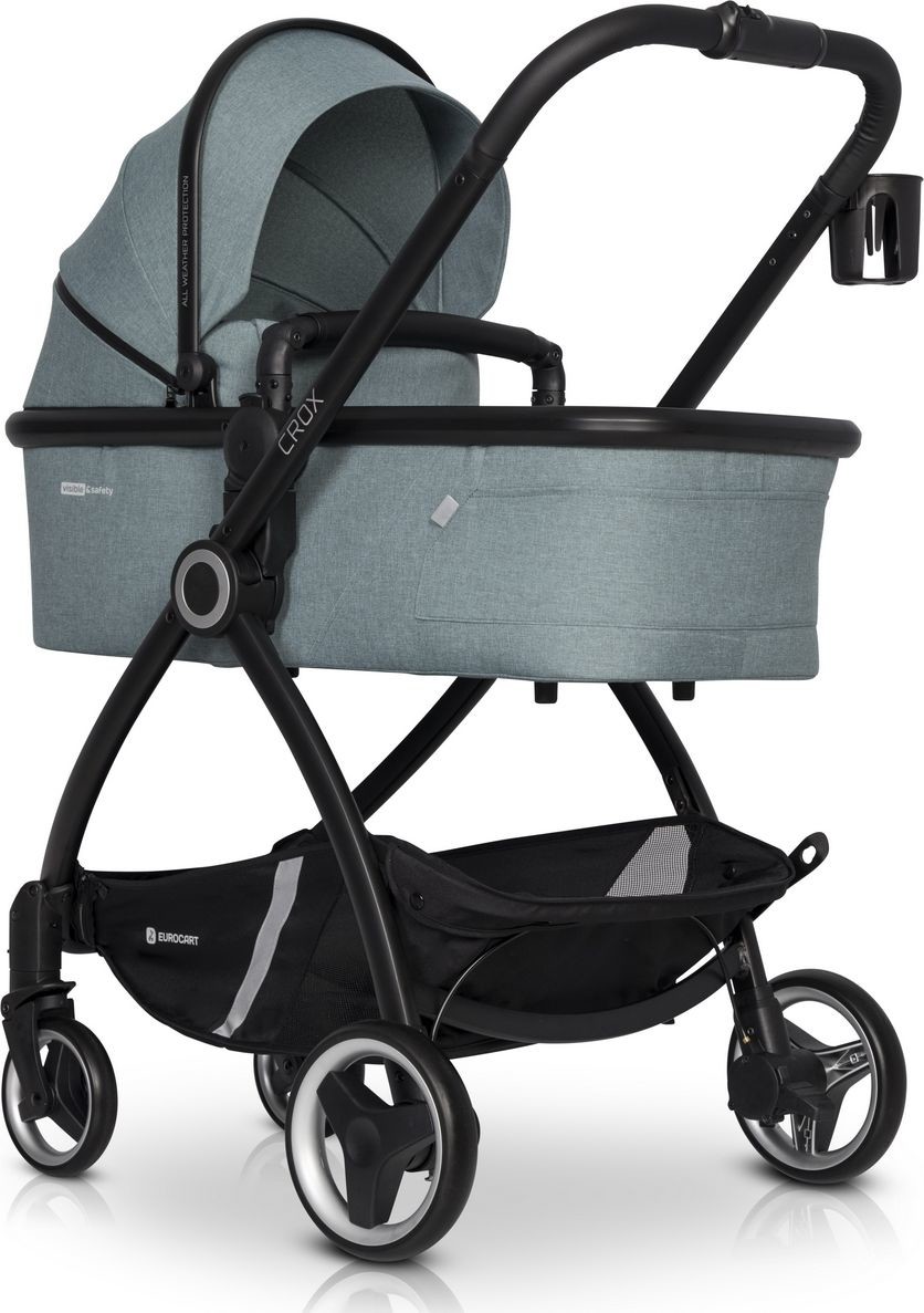 Euro-cart Wózek Wózek głęboko-spacerowy Crox mineral 5908214734603