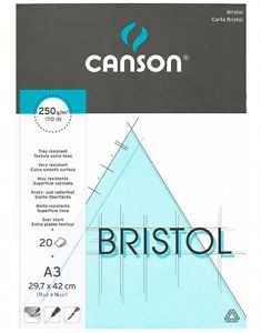 Canson Blok biurowy Bristol A3 250g 20 arkuszy bardzo gładki 200457121
