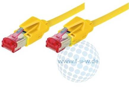 Tecline Category 6 A kablem Ethernet (0,3 m) Żółty 4048889025901