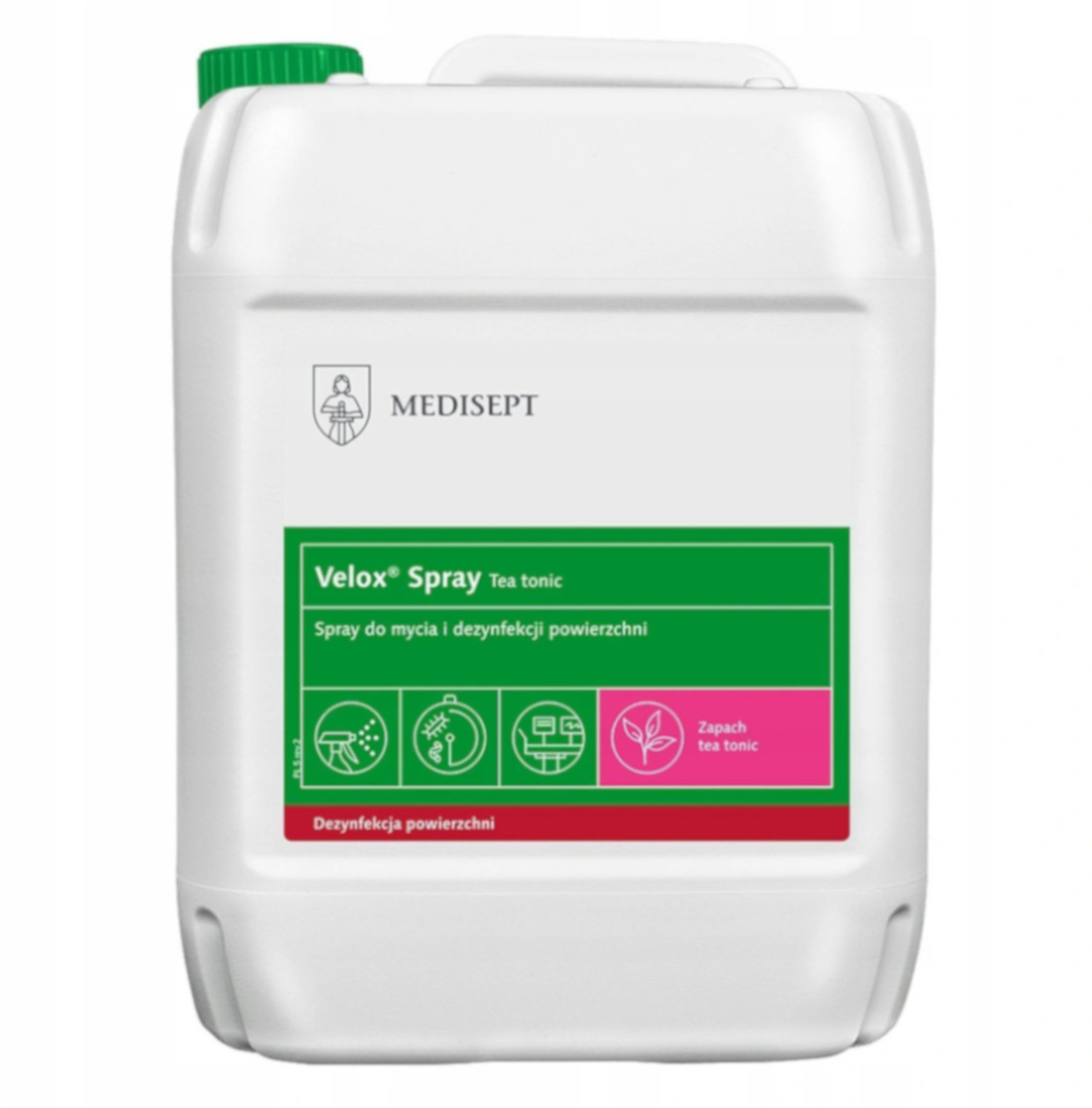 Medisept Velox Spray Tea Tonic Do Mycia i Dezynfekcji Powierzchni 5l SSE-ALKTEA-ML710