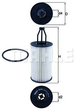 Knecht Filtr oleju OX 814D