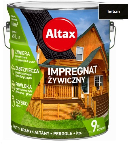 Altax impregnat $71ywiczny, heban, 4.5l