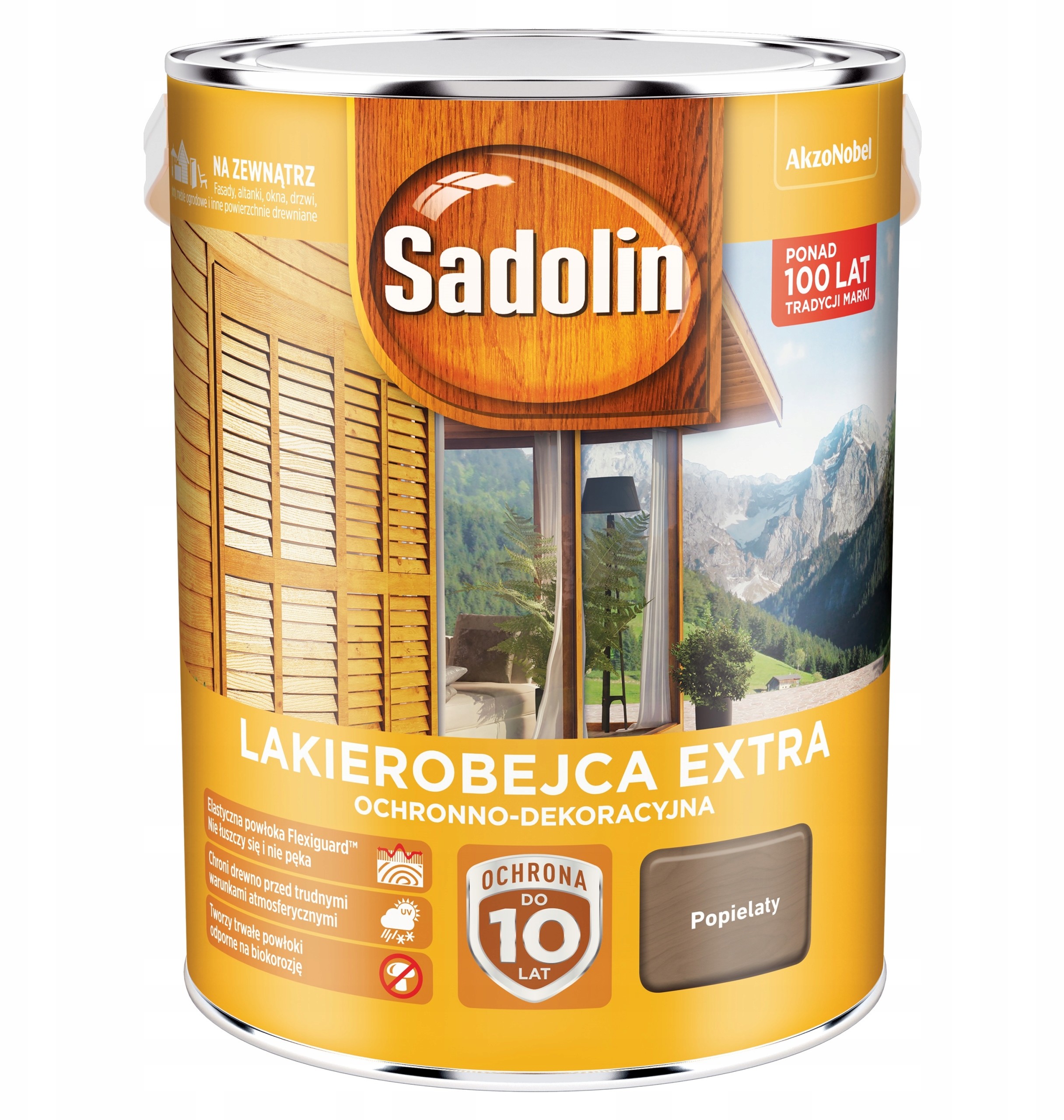 Sadolin Sadolin Extra- lakierobejca, 5l, popielaty