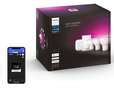 Philips HUE Zestaw startowy HUE 929001953113 4.3W GU10 Bluetooth