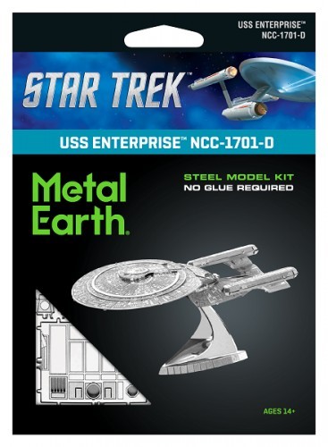 Metal Earth Fascinations Star Trek USS Enterprise NCC-1701-D model do składania metalowy.