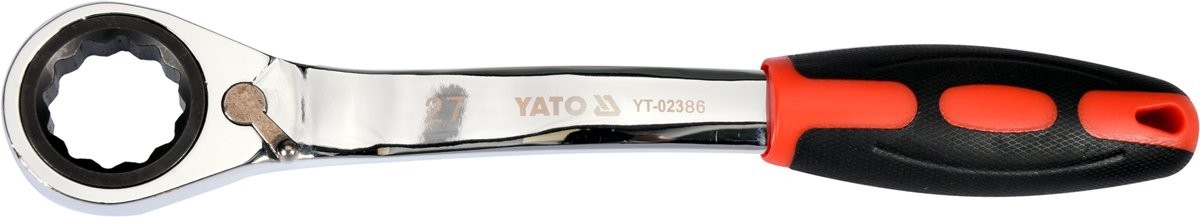 Yato KLUCZ OCZKOWY ODGIĘTY Z GRZECHOTKĄ 27MM YT-02386