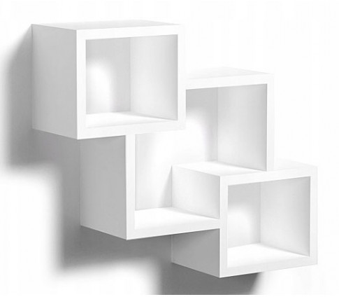 Biała Skandynawska Półka Wisząca G3-D85