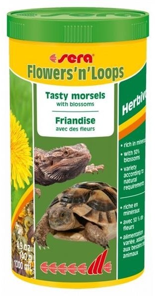 Sera FlowersnLoops pokarm wybranych kwiatów dla gadów roślinożernych 1000 ml