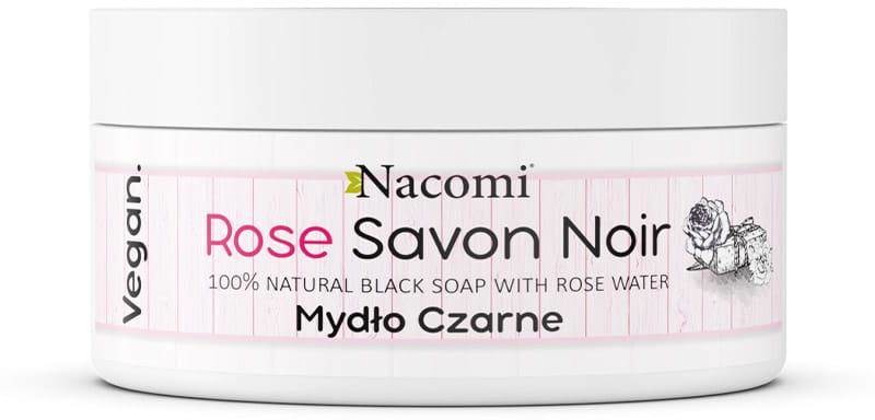 Nacomi Rose Savon Noir różane czarne mydło z wodą różaną 125g 100191-uniw