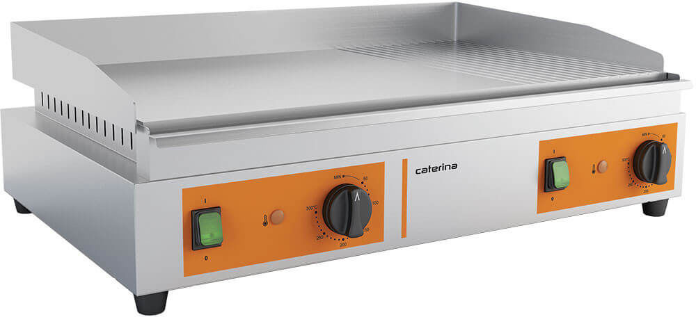 Stalgast Płyta grillowa gładko - ryflowana 3.5 kW CATERINA 745104