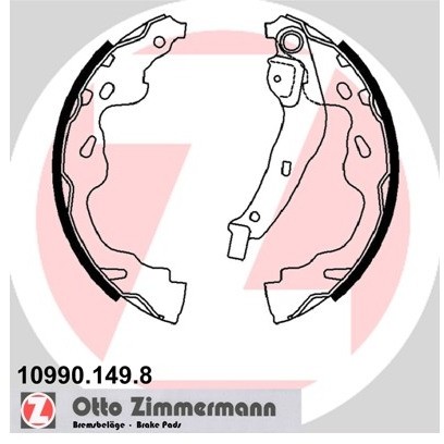 ZIMMERMANN Szczęki hamulcowe - komplet 10990.149.8