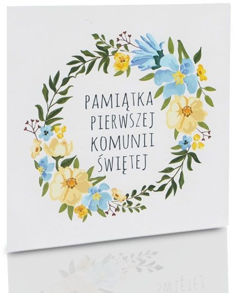 Obwoluta TS komunia wianek (na płytę CD/DVD)
