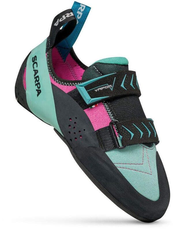 Scarpa Vapor V But wspinaczkowy Kobiety, dahlia/aqua EU 35,5 2021 Buty wspinaczkowe na rzepy 70040-L-474-35,5