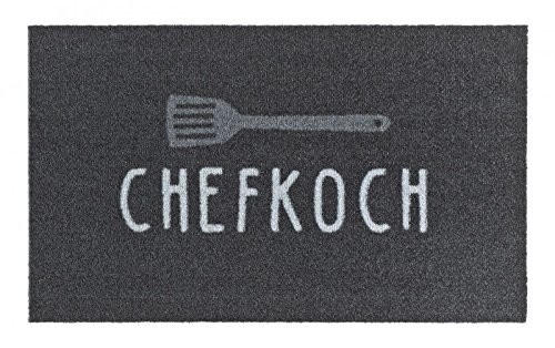 Zala Living Zala mieszkalna 102533 mata na podłogę mata zatrzymująca brud mata wycieraczka wycieraczka wycieraczka dekoracyjna, poliamid, szara, 50 x 70 x 0,7 cm 102533
