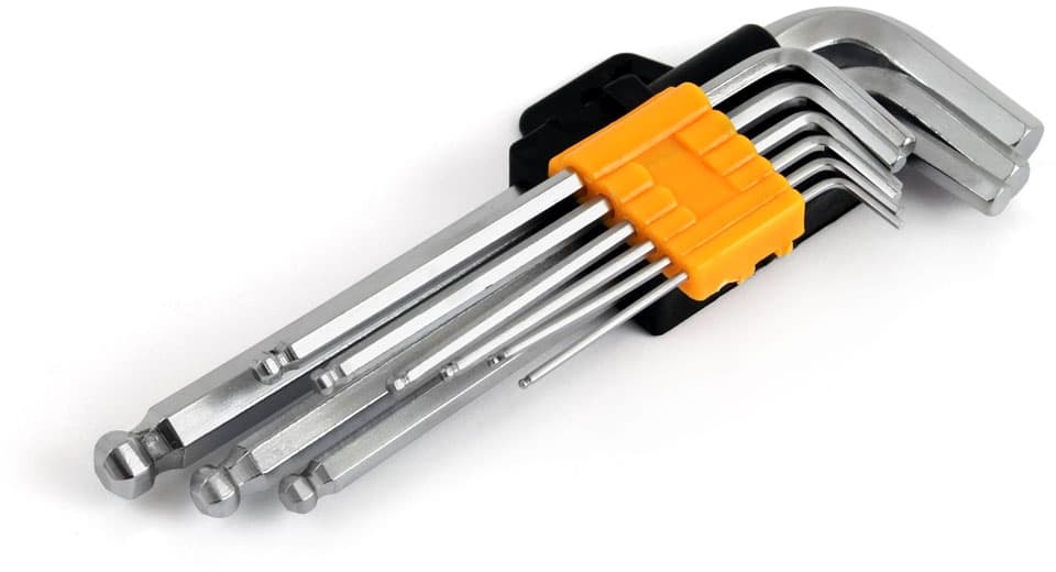 AMiO 01721 Klucze imbus długie 230mm 9 sztuk AMI-01721