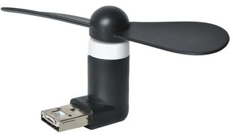 MAXY C.O. MAXY C.O. Wentylator micro USB czarny 5902802905772