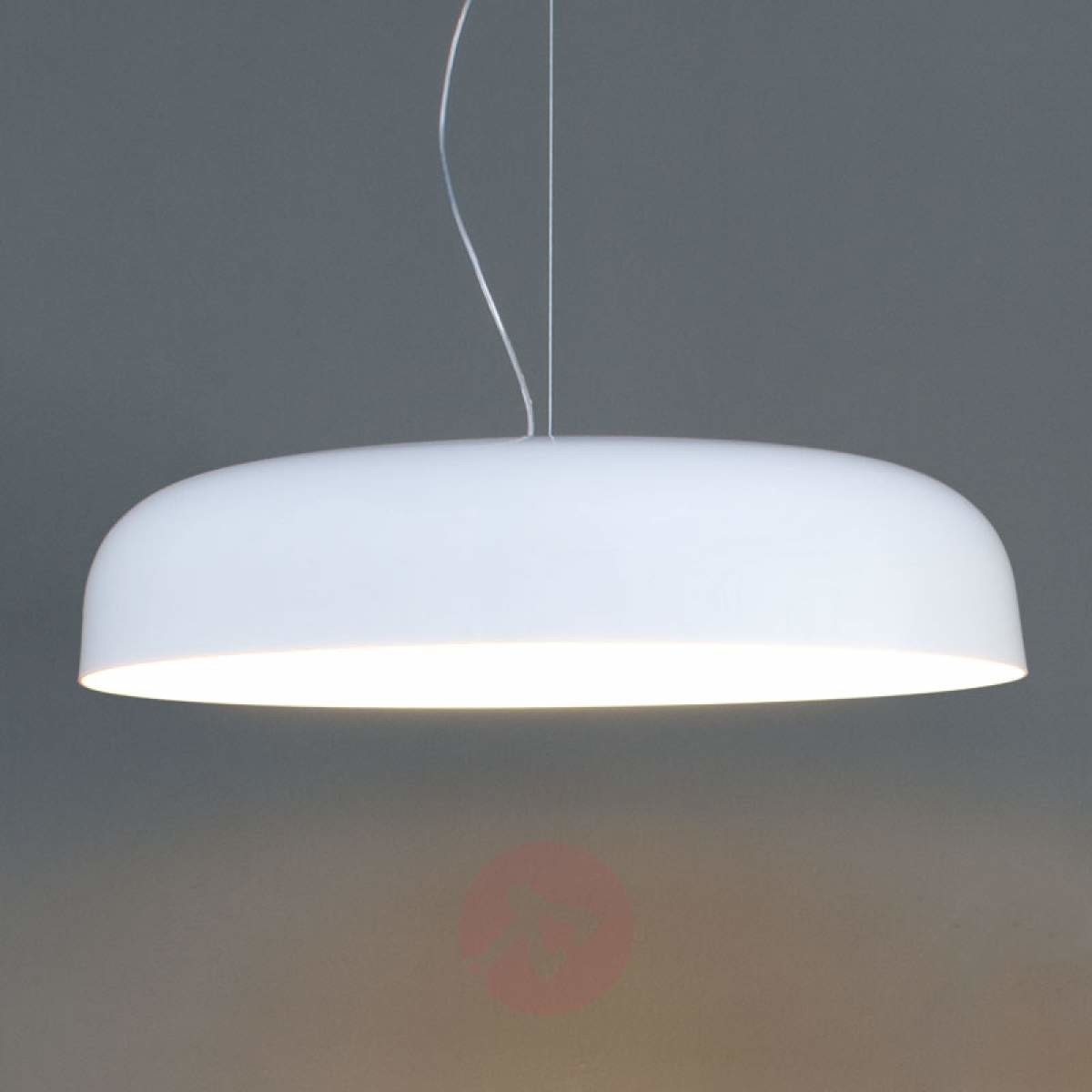 Szykowna lampa wisząca CANOPY, 90 cm, biała