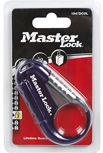 Master Lock karabińczyk z zamkiem szyfrowym  sortowane kolorystycznie, 1547eurdcol LKM1547