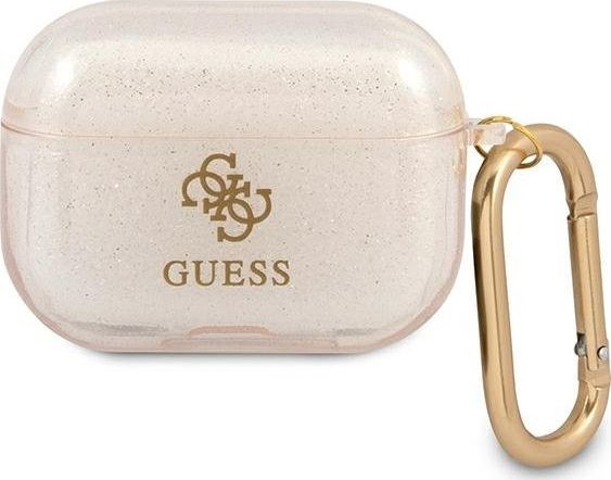 Guess Guess GUAPUCG4GD AirPods Pro cover złoty/gold Glitter Collection GUE1119GLD