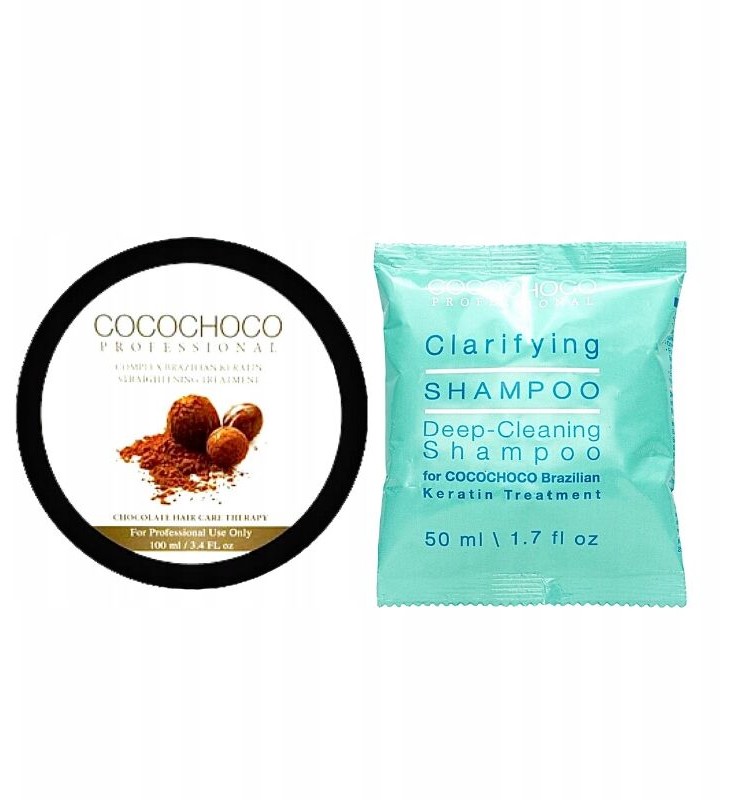Cocochoco Zestaw Cocochoco Original Keratyna do Włosów 100ml + Cocochoco Clarifying Shampoo głęboko oczyszczający szampon do włosów 50ml