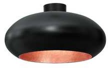 Luminex Compo 1622 plafon lampa sufitowa owalny dia 500 1x60W E27 czarny miedziany