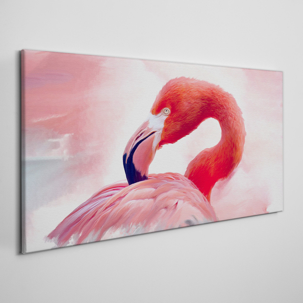 PL Coloray Obraz Canvas Zwierzę Ptak Flaming 100x50cm