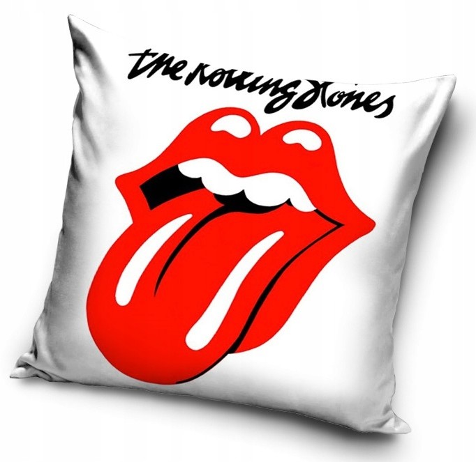 Poszewka pluszowa Rolling Stones 45x45 Welur rock