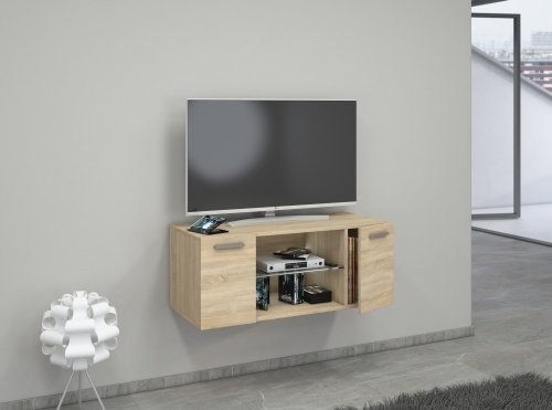VCM jusa 95 TV meblościanka tablica ścienna Board telewizyjnego, dekoracja drewniana, dąb sonoma, 40 x 95 x 36 cm Jusa 95