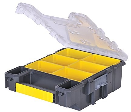 Stanley FatMax organizer wąski, 6 wyjmowane pudełka, pokrywa poliwęglanowego, ip53 szczelności, uchwyt do noszenia, FMST1  72378 FMST1-72378