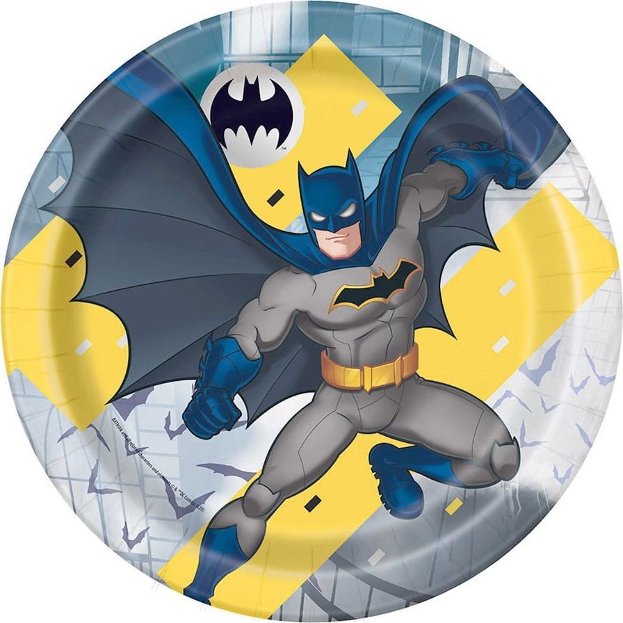 GoDan Talerzyki papierowe Batman 23 cm 8 szt 9006175