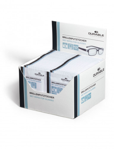 Durable Ściereczki do okularów Wet Wipes For Glasses 100 sztuk 5853-02