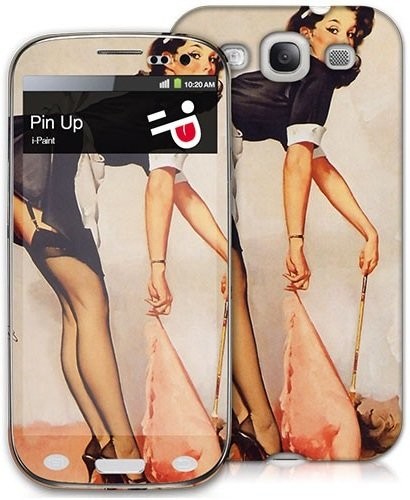 i-Paint twardą obudową i Skin do Galaxy S3, pin up 10-05-03