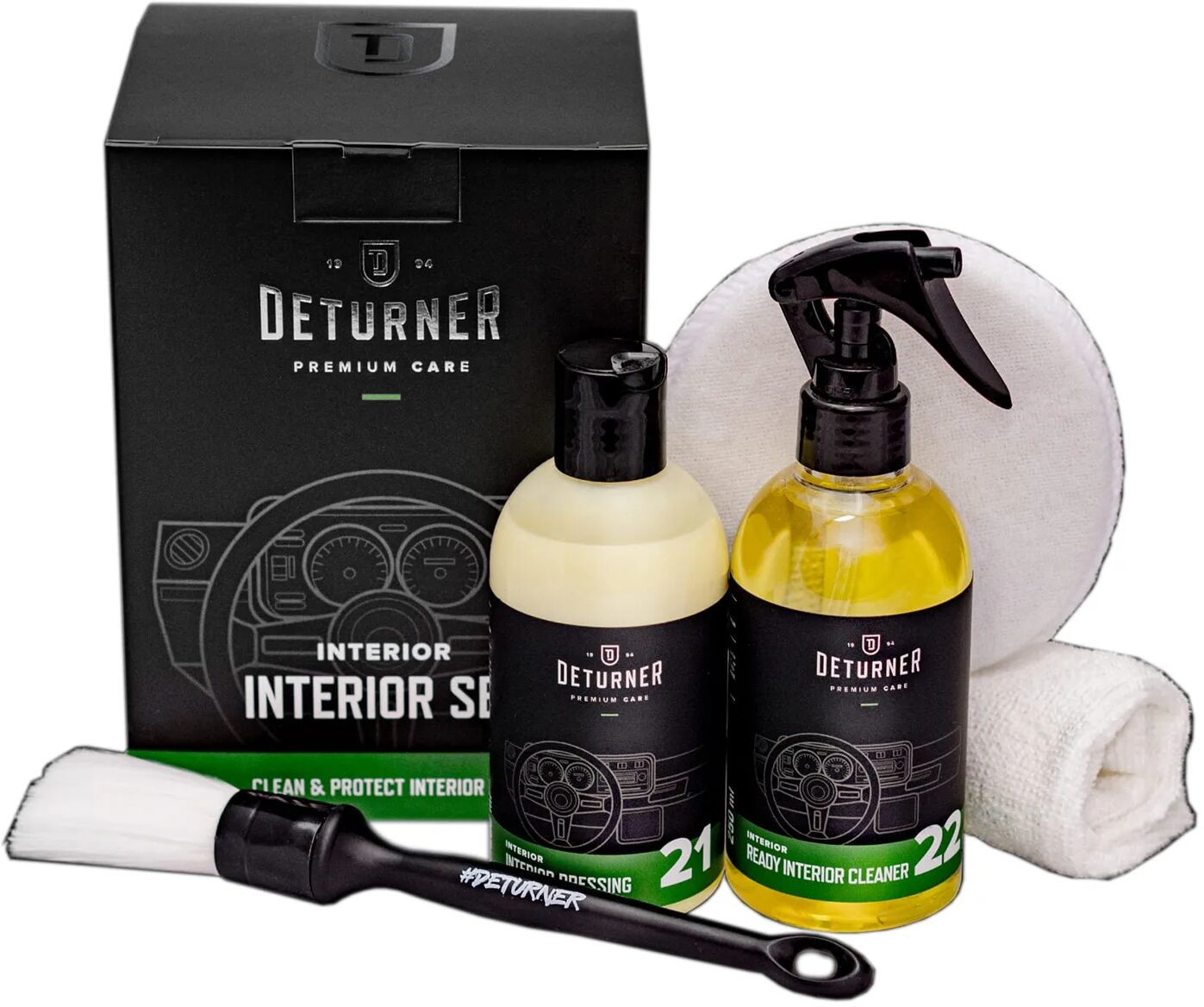 Deturner Deturner Interior Set  zestaw do czyszczenia i zabezpieczenia wnętrza auta DET000115