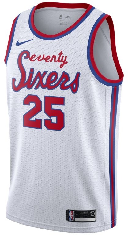 Nike Męska koszulka NBA Connected Jersey Ben Simmons Classic Edition Swingman (Philadelphia 76ers) - Biel AV4509-102