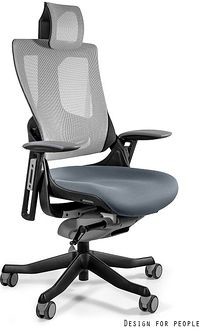 Unique Fotel ergonomiczny WAU 2 Tkanina/Siatka MIX Czarny Zapytaj o RABAT! W-709-B-BL417-NW42