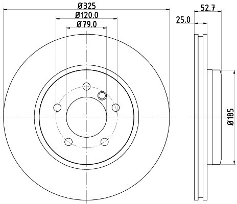 HELLA PAGID Tarcza hamulcowa PAGID 8DD 355 107-671