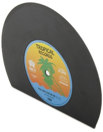 Unbekannt Retro Vinyl podpórka do książek  zestaw z zamkiem 2 podpórki na książki SH01329
