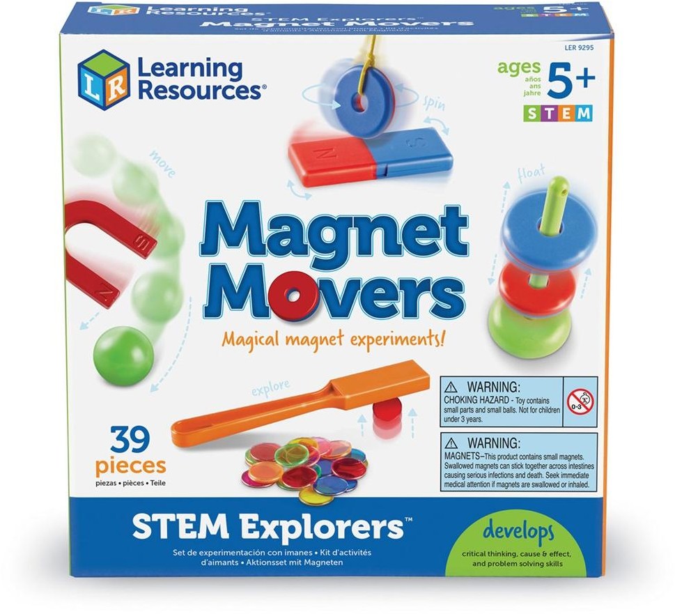 Learning Resources Magnesy, Zestaw Edukacyjny Magnet Movers