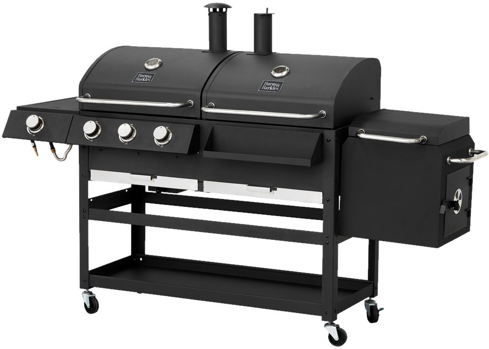 BURNS & BARKLES Grill węglowy/gazowy z wędzarnią All in one 310