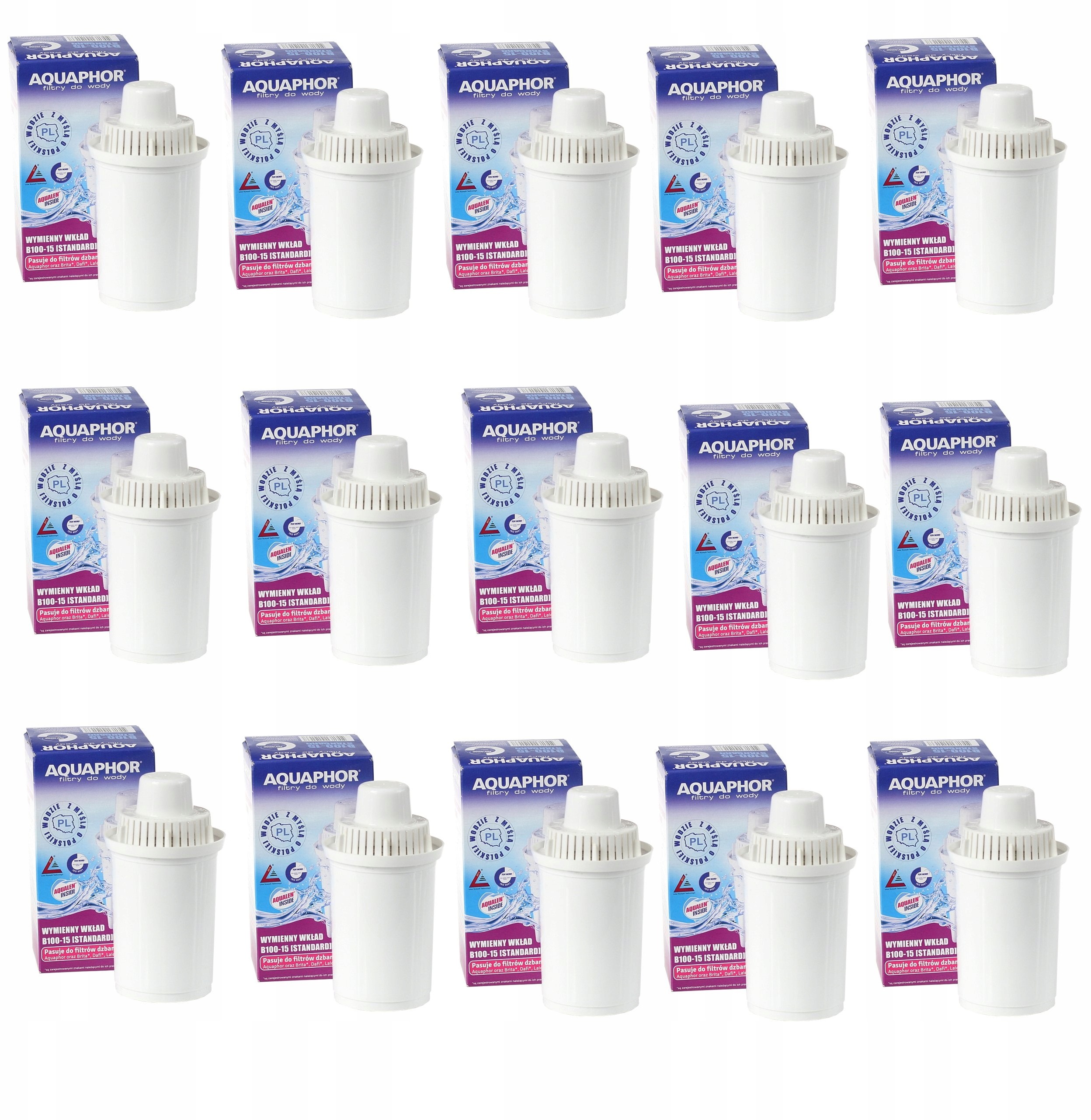 Aquaphor 15x Filtr Wody Wkład B100-15 Brita Dafi