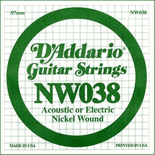 D'Addario Nickel Wound ball End Single Strings NW038