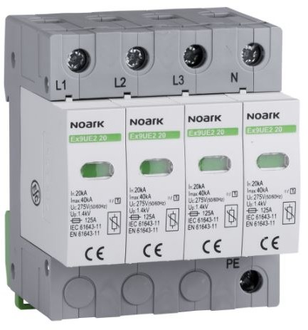 Ogr przep. typ II 275 V AC 20 kA wymienna wkładka 4-bieg Ex9UE2 20 4P 275) 103357
