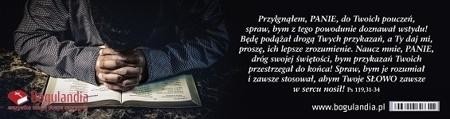 Bogulandia Zakładka 25 do książki - Przylgnąłem, PANIE, do...