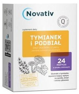 MEDICINAE Novativ Tymianek i Podbiał, 24tabl. do ssania