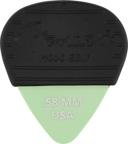 Fender Mojo Grip Picks 3 sztuki Dura Tone Delrin 351 ,58 mm 3 kostki do gitary grubość:,58 mm kolor: zielony surfingowy 1985351402