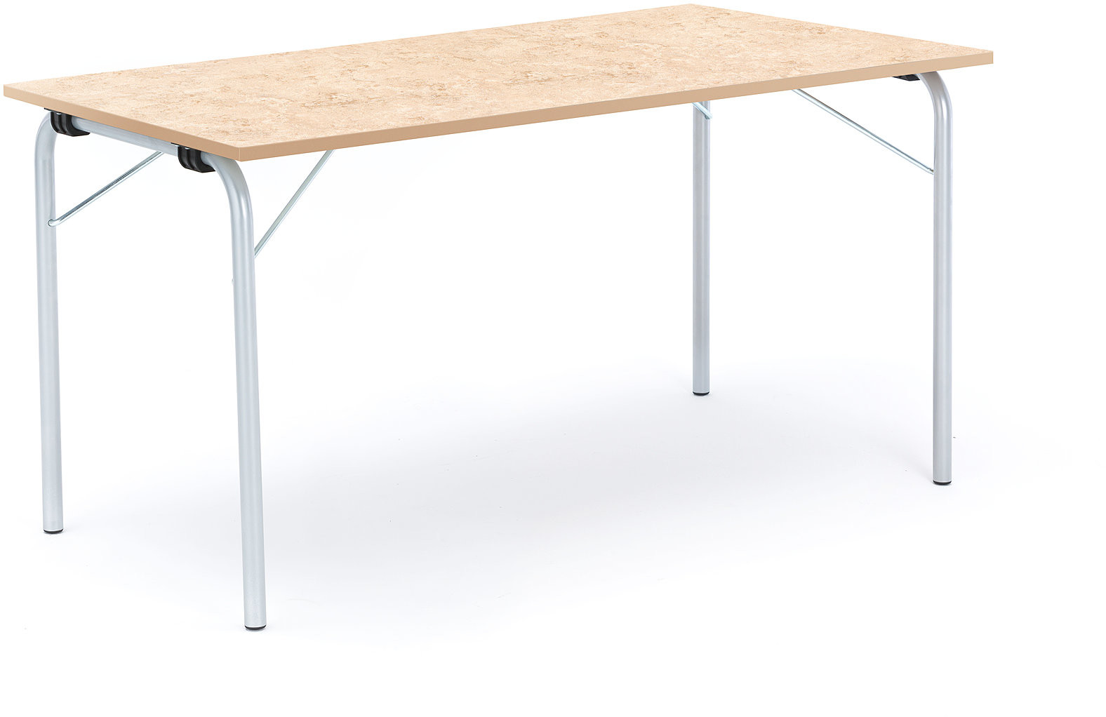 AJ Produkty Foldable table Nicke 1400x700 TabletopForbo marmoleum decibel Barley 27
