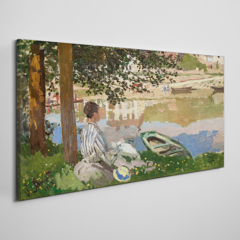 PL Coloray Obraz na Płótnie Sekwana Bennecourt Monet 140x70cm