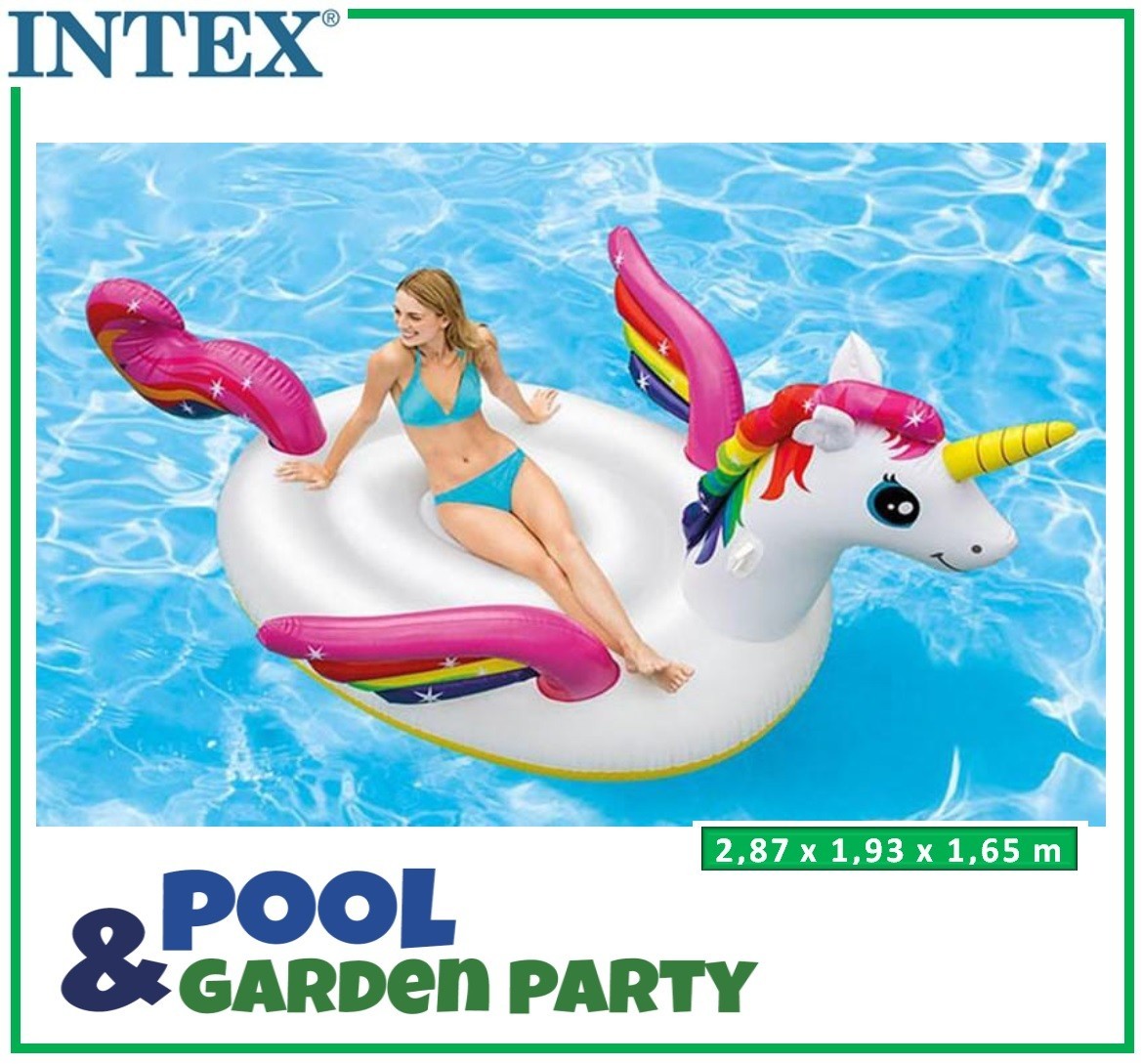 Intex Wyspa pływająca jednorożec 287x193x165 cm 57281